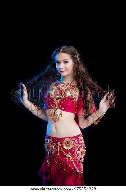 Portrait Dancer Brunette Girl Long Hair Stock Photo Shutterstock