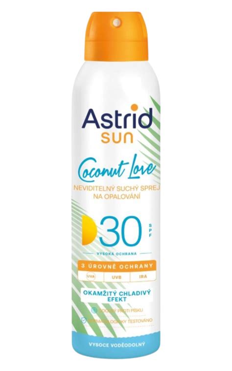 ASTRID SUN Neviditelný suchý sprej na opalování COCONUT LOVE OF 30