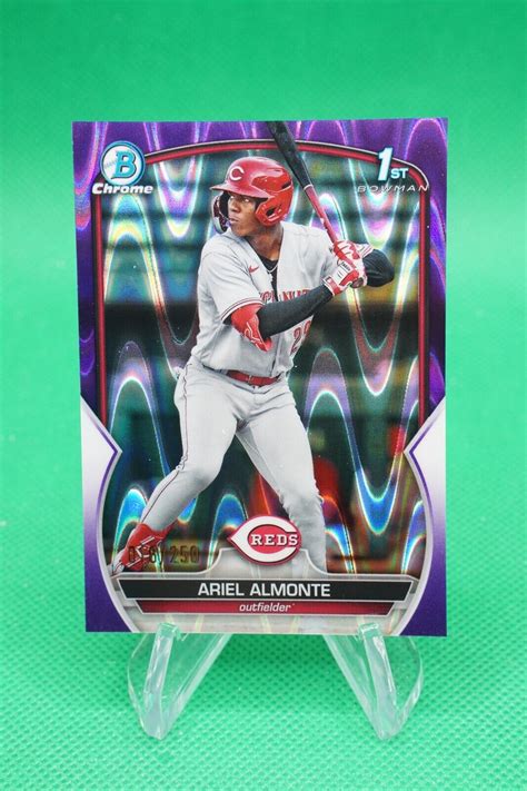 2023 Bowman Chrome Prospects Purple RayWave Refractor BCP 78 Ariel