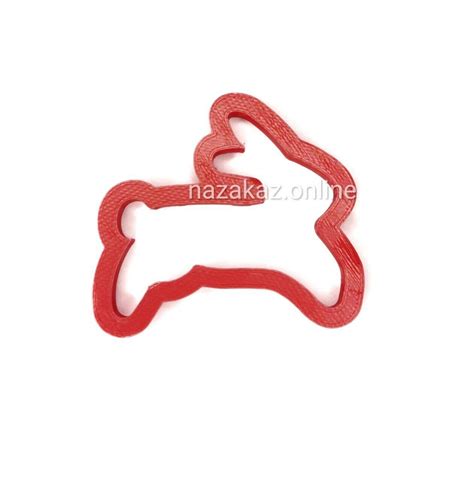 Форма для пряника заяц скачет - формы (вырубки) для пряников