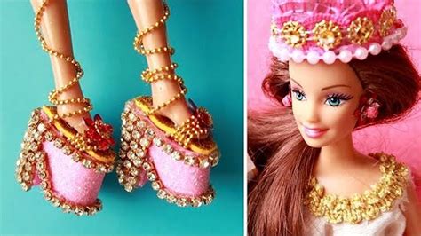 Как сделать туфли для куклы Барби. DIY Barbie обувь: ТУФЛИ, ПЛАТЬЕ ...