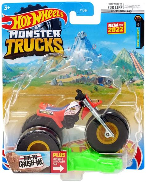 Masinuta Hot Wheels Monster Trucks Tri To Crush Me 60 75 HCP37 LA10 TimodorToys Ro