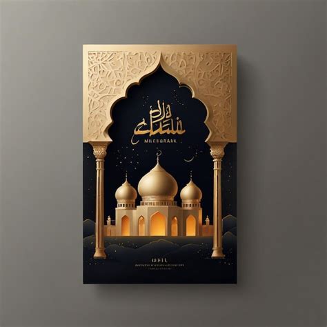 Eid Al Fitr Greeting Card Instagram Story Decorated Realistic Eid