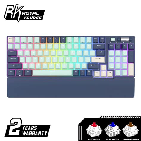 Royal Kludge Rk Tri Mode Rgb Keys Hot Swappable Mechanical Keyboard Forest Blue Lazada Ph