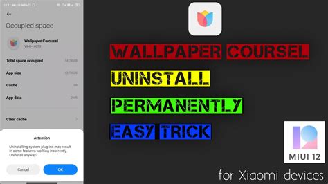 How To Uninstall Wallpaper Carousel Turn Off Redmi Phone Lock Screen