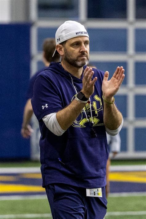 Notre Dame Football Coaches Marcus Freeman Marty Biagi Join Forces