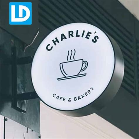 Circle Light Box Led Advertising Illuminated Outdoor Signage Lindo Sign