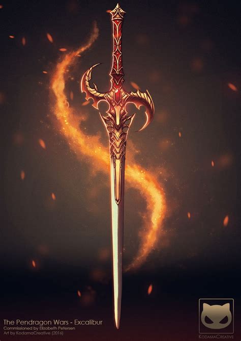 Commission The Pendragon Wars Excalibur By KodamaCreative Espada