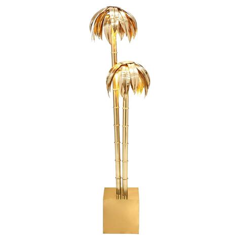 S Italian Brass Palm Tree Floor Lamp At Stdibs