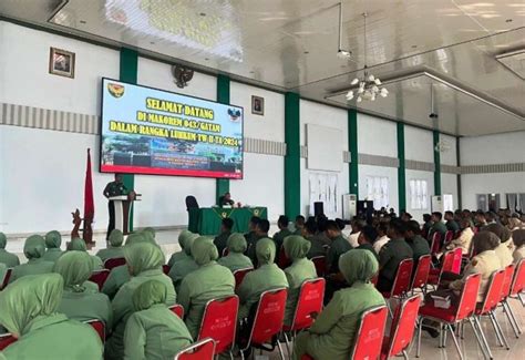 Kumdam II Sriwijaya Berikan Penyuluhan Hukum Kepada Prajurit PNS Dan