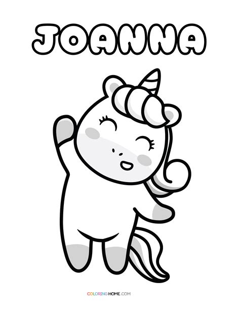 Joanna Unicorn Coloring Page Coloring Home