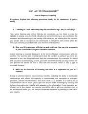 VRTS 112 ACT 4 Docx OUR LADY OF FATIMA UNIVERSITY How To Improve