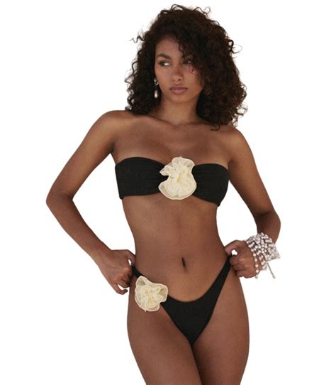 Str J K Pielowy Czarne Bikini Stroje K Pielowe Dwucz Ciowe Allegro Pl