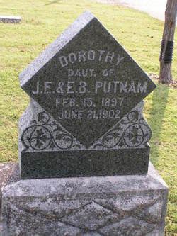 Dorothy Putnam 1897 1902 Mémorial Find a Grave