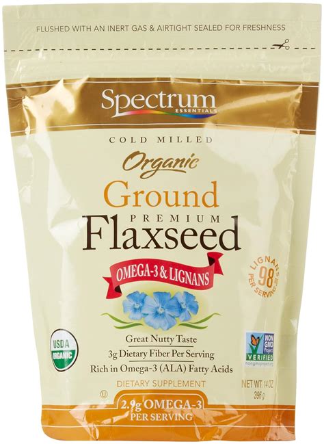 Amazon Spectrum Organic Ground Flaxseed Oz Prime Pantry