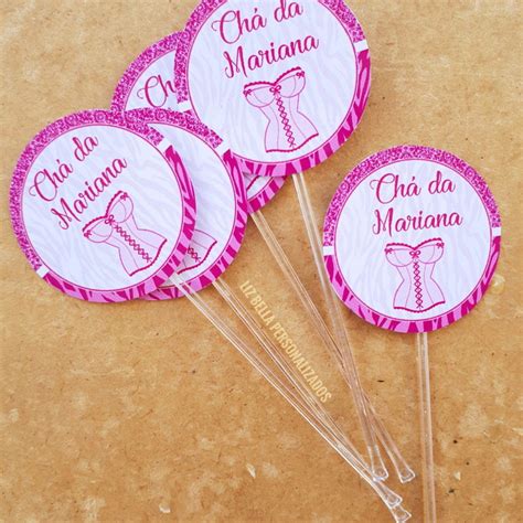 Topper Para Doces Ch De Lingerie Uinidades Elo