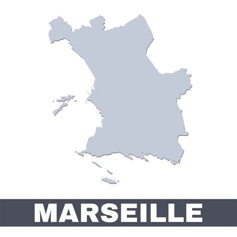 Marseille Outline Map Wektory Stockowe Bez Tantiem