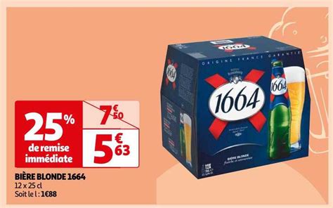 Promo Bière Blonde chez Auchan iCatalogue fr