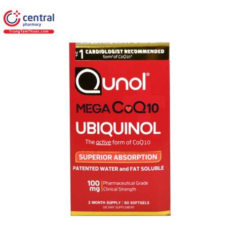 CHÍNH HÃNG Viên uống hỗ trợ tim mạch Qunol Mega CoQ10 Ubiquinol