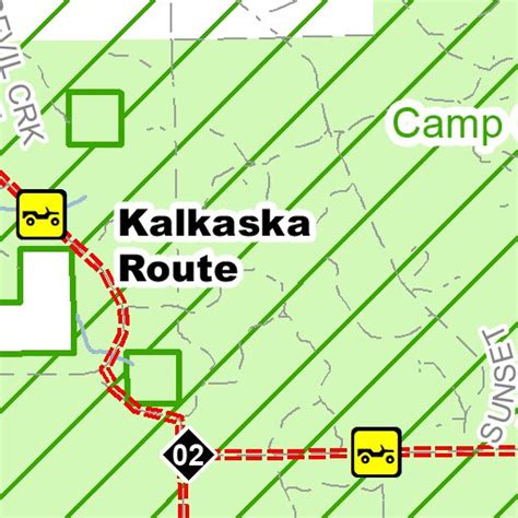 Kalkaska Trail And Route South Map By Mi Dnr Avenza Maps