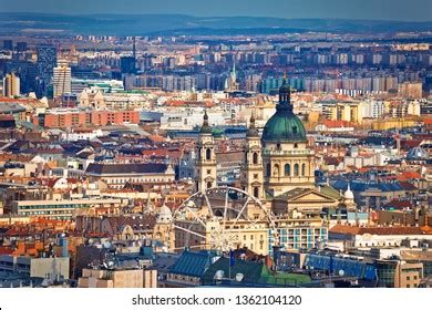 Rooftops Famous Landmarks Budapest Capital Hungary Stock Photo ...