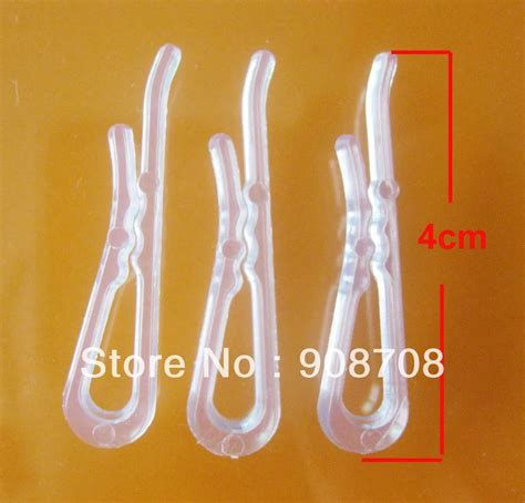 Free Shipping 40mm Fashion Plastic Clips C02 Transparent 200pcs Lot