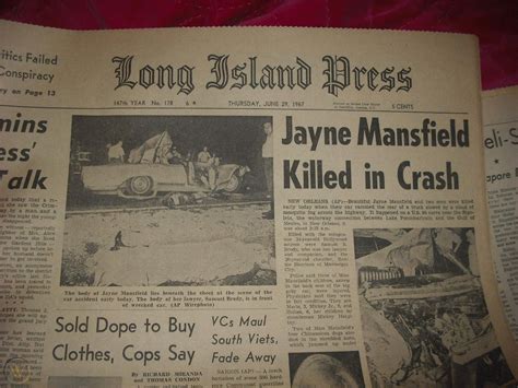 Jayne Mansfield Death Photos, Where Jayne Mansfield Died Right Here On ...