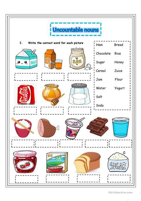 Quantifiers With Countable And Uncountable Nouns Worksheet Klosrus