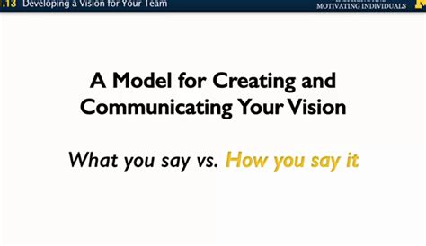 developing  vision   team michigan