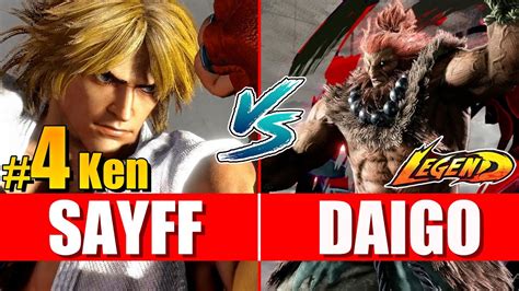 SF6 Sayff Ken Vs Daigo Akuma Street Fighter 6 Videos