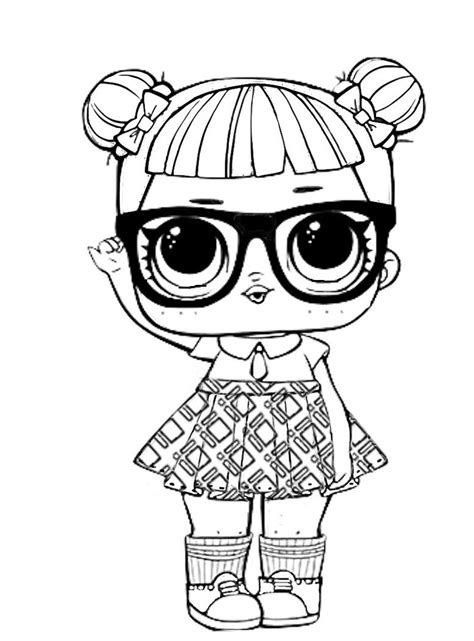 Раскраска ЛОЛ в очках распечатать, скачать, раскрасить онлайн