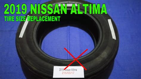 Nissan Altima Tire Size Youtube