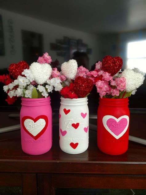 Super Cute Valentines Jar Crafts Diy Valentine S Day Decorations