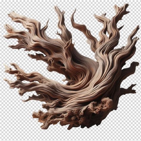 Premium Psd A Drawing Of A Tree With A Brown Trunk And The Roots