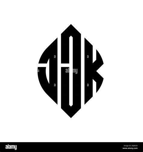 Jjk Circle Letter Logo Design With Circle And Ellipse Shape Jjk