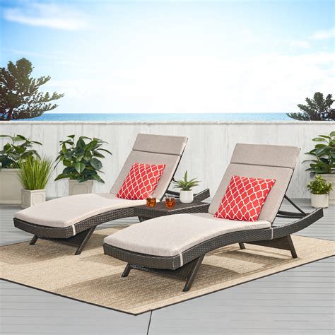 Havenside Home Vilano Piece Outdoor Cushioned Lounge Set By Brown