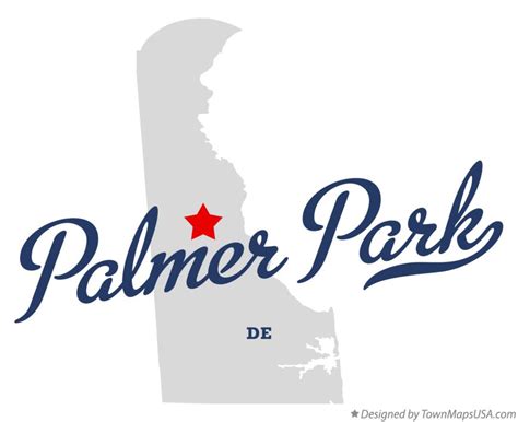 Map of Palmer Park, DE, Delaware