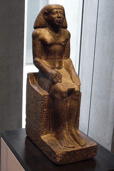 Seated Statue Of The Physician Sesheshen Sa Het Heru Hathor Shenna