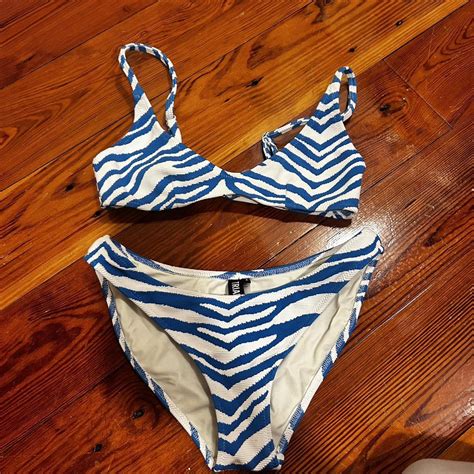 Triangl Zebra Print Bikini Depop
