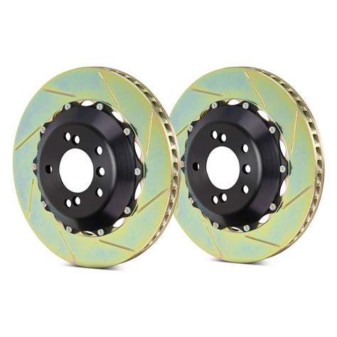 Brembo® 2029501a Gt Series Slotted Vented 2 Piece Rear Brake Rotors