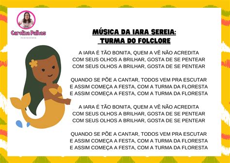 Canção Do Folclore - Letras das músicas dos personagens do folclore ilustradas - Professora ...