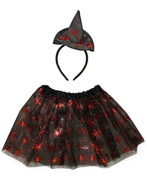 ᐉ Набор Ведьмы с юбкой (красно-черный) купить Детские карнавальные ...