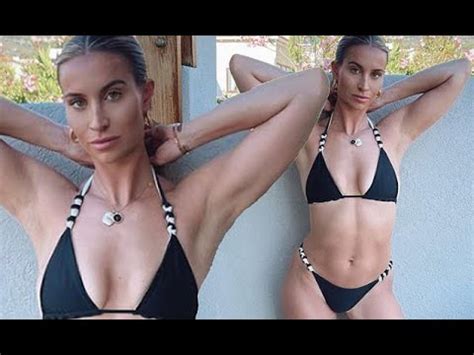 Ferne Mccann Displays Her Svelte Physique In A Black Bikini During