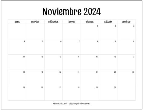 Calendarios Para Imprimir Descarga Gratis Minimalista