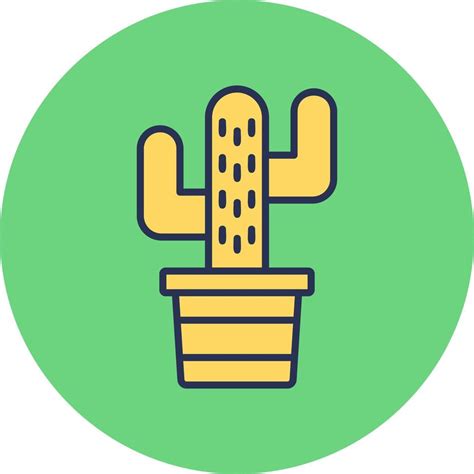 Cactus Vector Icon 22081234 Vector Art At Vecteezy