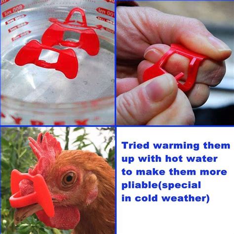 Weilan 100 Pieces Pinless Peepers Chicken Blinders With Plier Pinless