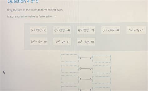 Solved Question Of Drag The Tiles To The Boxes To Form Correct