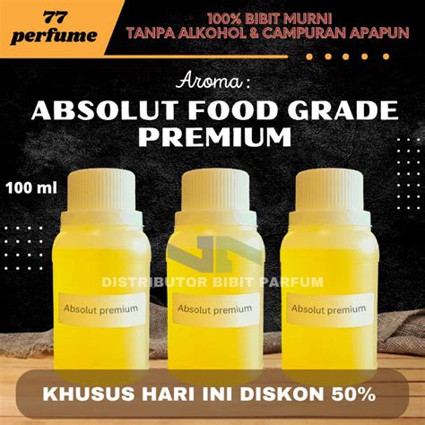 Jual CAMPURAN PARFUM PELARUT ABSOLUT ABSOLUTE ALKOHOL FOOD GRADE