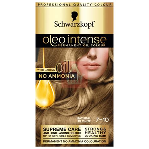 Schwarzkopf Oleo Intense Permanent Hair Colour 7 10 Natural Blonde