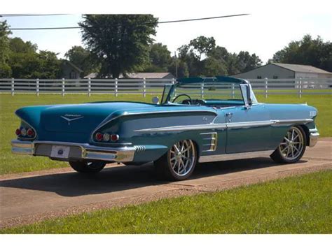 1958 Chevrolet Impala Convertible 348 Lowered Ridetech Restomod Chevy